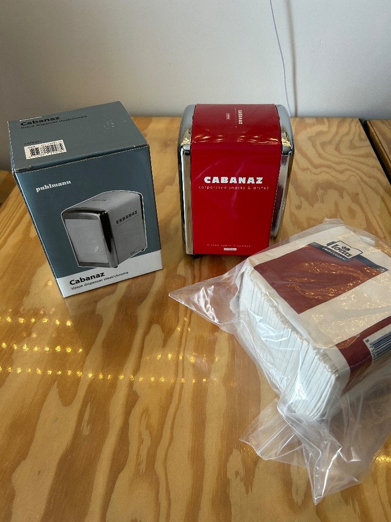 Puhlmann Cabanaz servettenhouder - tissue dispenser, Overige typen, Nieuw, Ophalen of Verzenden, Metaal