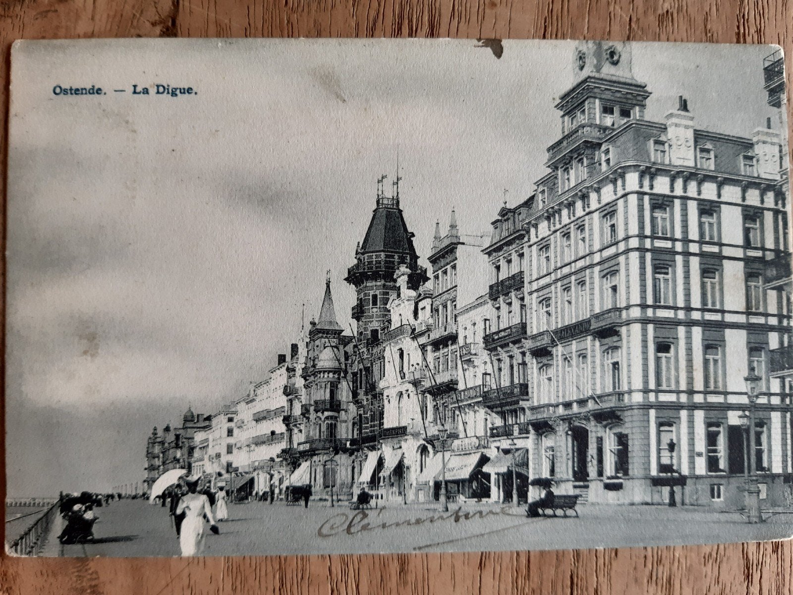 OOSTENDE OSTENDE la digue ZEEDIJK 1906, Ophalen of Verzenden