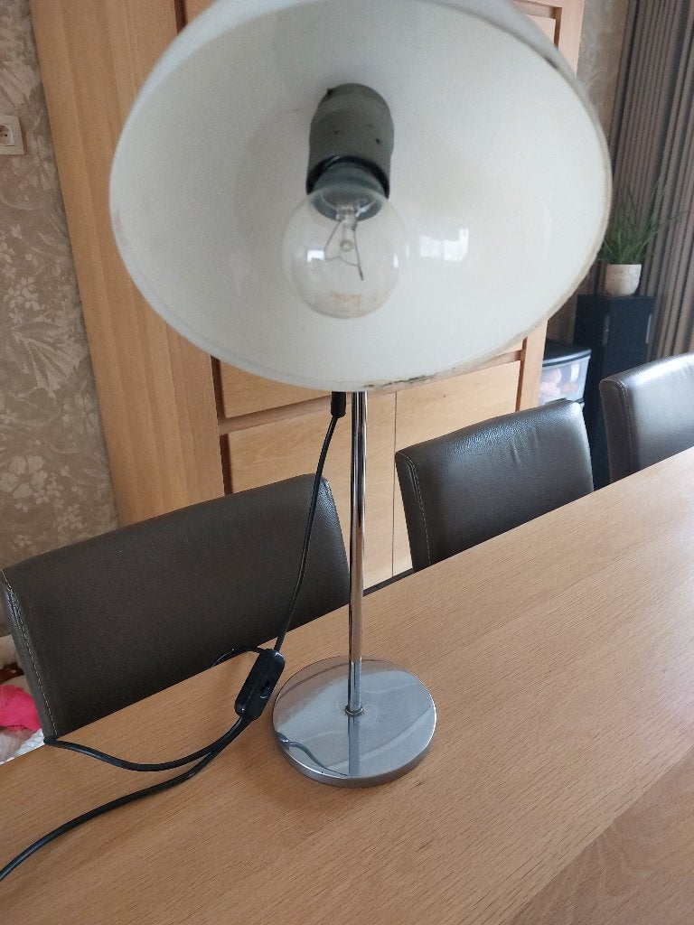 Bureau lamp, Ophalen, Gebruikt, Metaal, 50 tot 75 cm