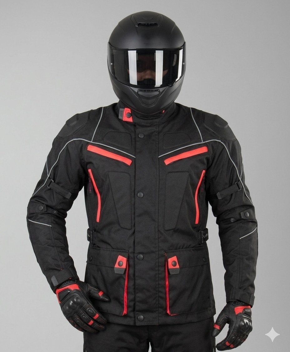 veste de Moto textile cordura 600D neuf CE protecteurs, Envoi, Neuf, avec ticket, Manteau | tissu