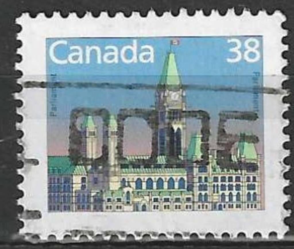 Canada 1988 - Yvert 1079 - Canadees Parlementsgebouw (ST), Verzenden, Gestempeld