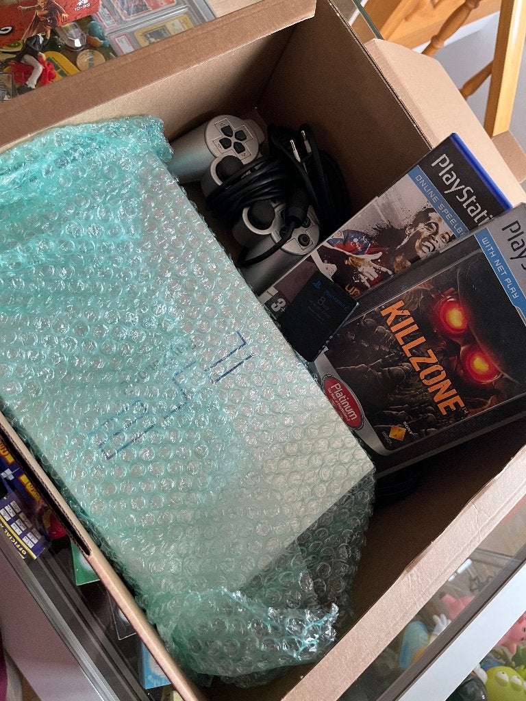 Playstation 2 Silver PHAT + games & memory card, Games en Spelcomputers, Spelcomputers | Sony PlayStation 2, Gebruikt, Phat, Zilver