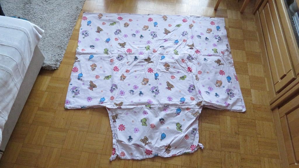 Housse de couette 1 personne plein de Hello Kitty, Enlèvement ou Envoi, Rose, Housse de couette, Utilisé