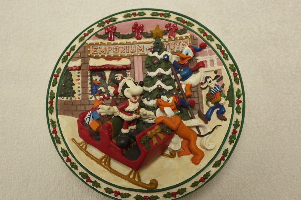Panneau représentant une scène de Noël - Disneyland - USA, Enlèvement, Autres personnages, Comme neuf, Autres types