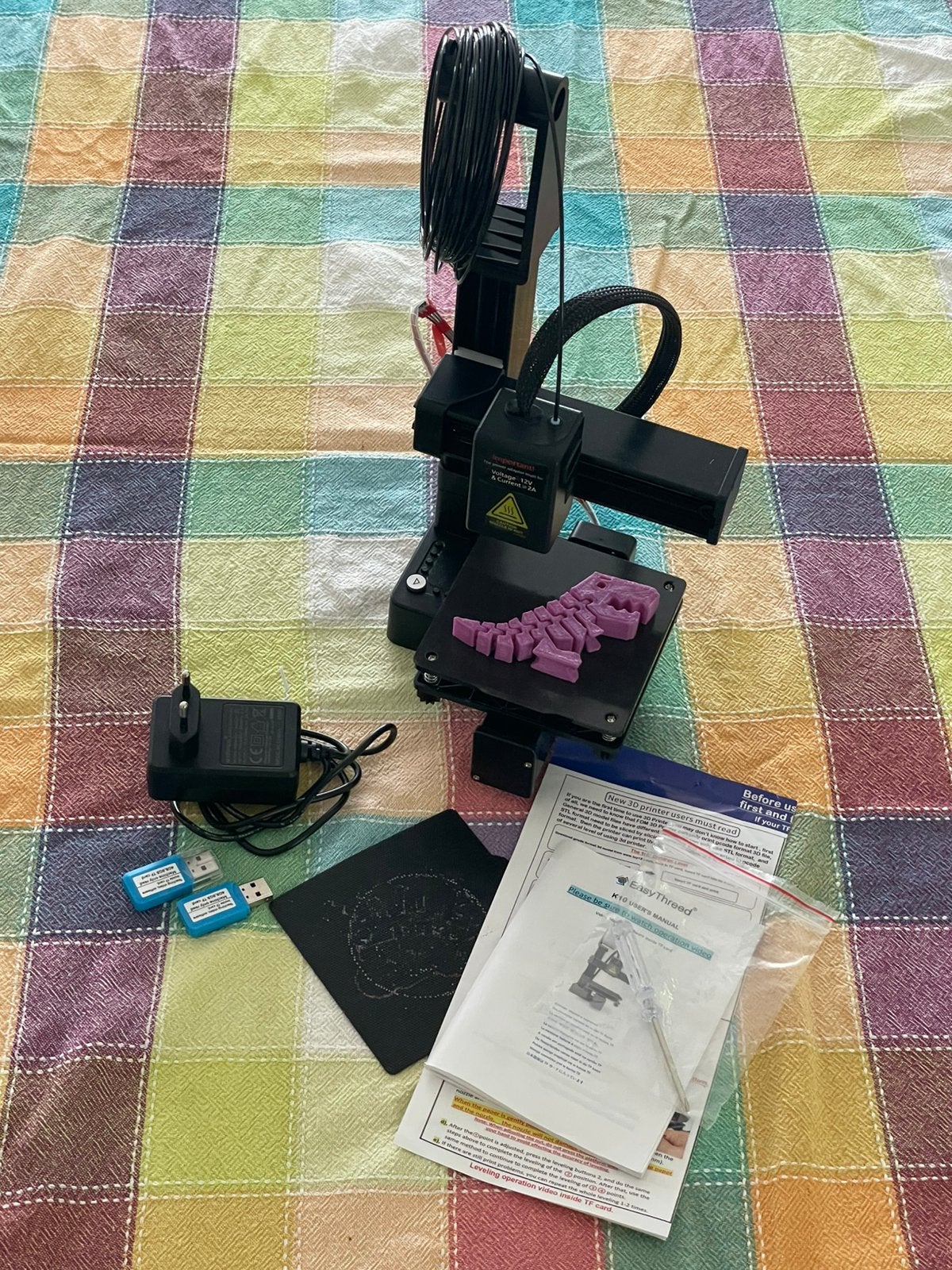 Easythreed K10 3d printer, Ophalen, Zo goed als nieuw, Filament