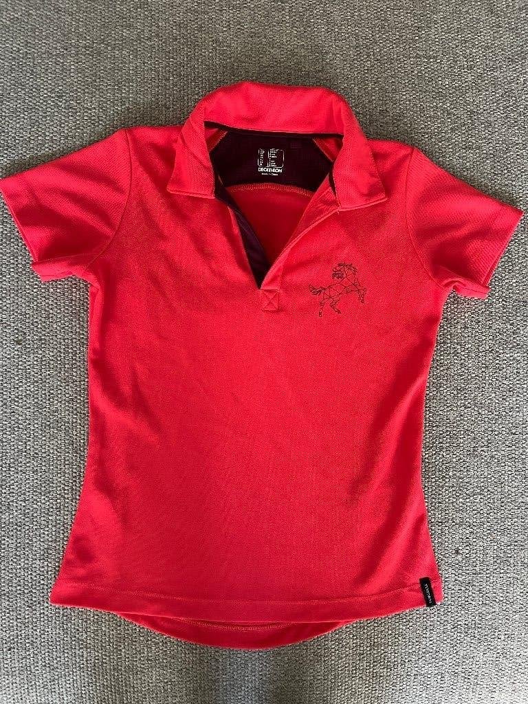 Paardrij polo Decathlon maat 128, Enfants & Bébés, Vêtements enfant | Taille 128, Enlèvement ou Envoi, Chemise ou À manches longues