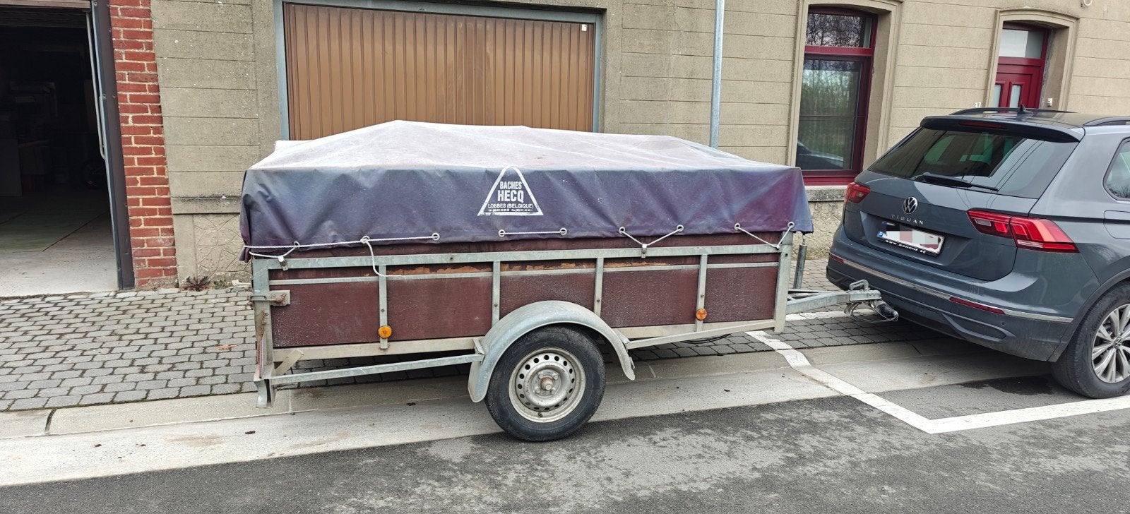 Aanhangwagen van 2,5 m/1,3 m, Auto diversen, Aanhangers en Bagagewagens, Ophalen, Gebruikt