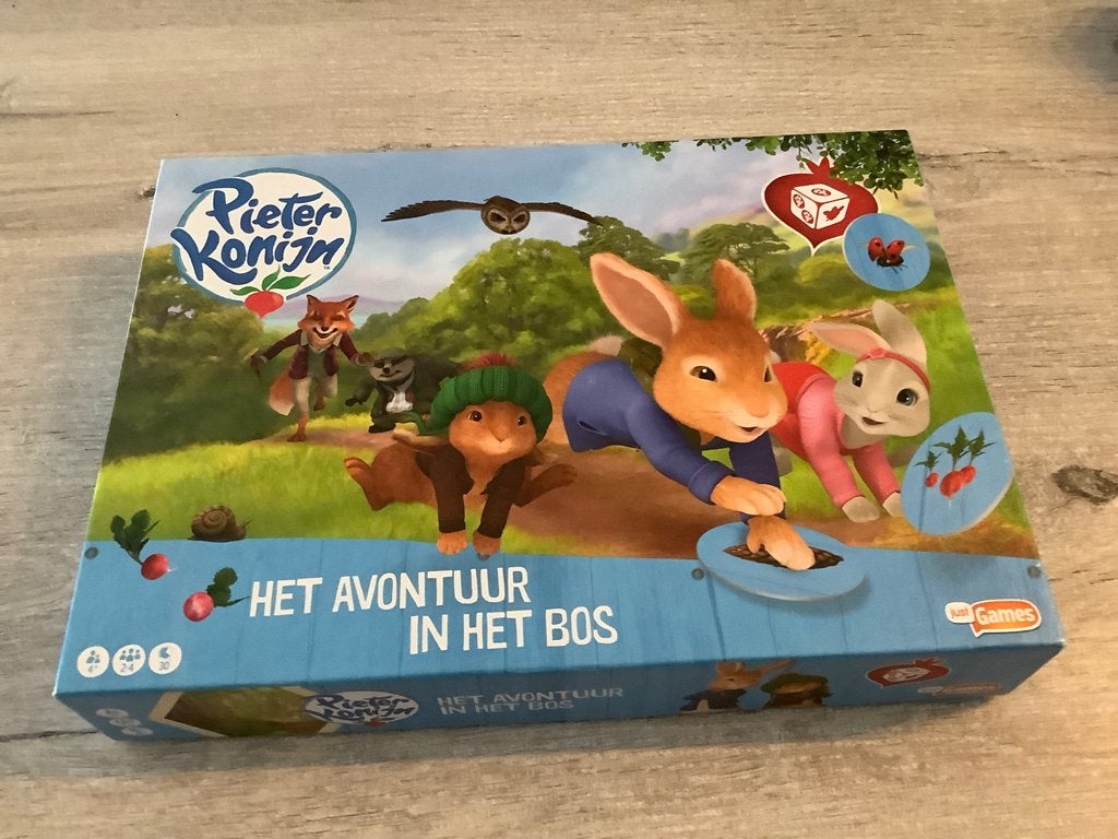 Pieter konijn het avontuur in het bos gezelschapspel, Een of twee spelers, Ophalen of Verzenden, Zo goed als nieuw, Just games
