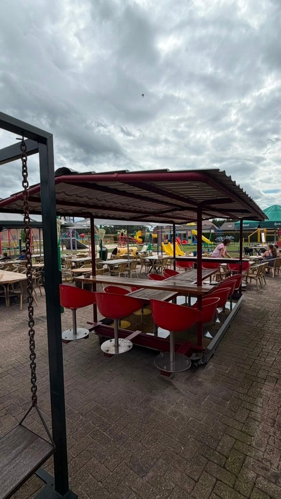 Horeca terrasunit met voetenbad, 300 cm ou plus, Enlèvement, Utilisé, Autres types