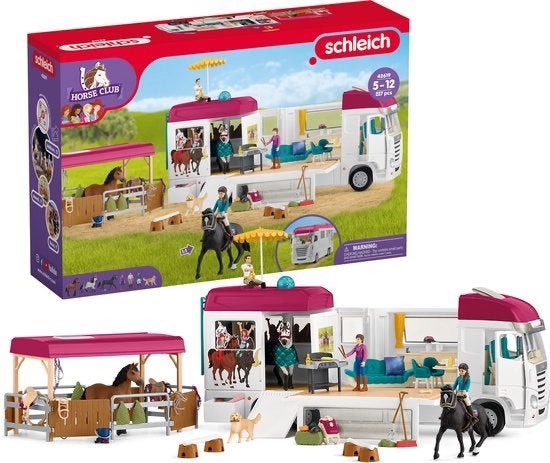 Schleich horse club, paardenvrachtwagen, Kinderen en Baby's, Ophalen, Zo goed als nieuw, Jongen of Meisje