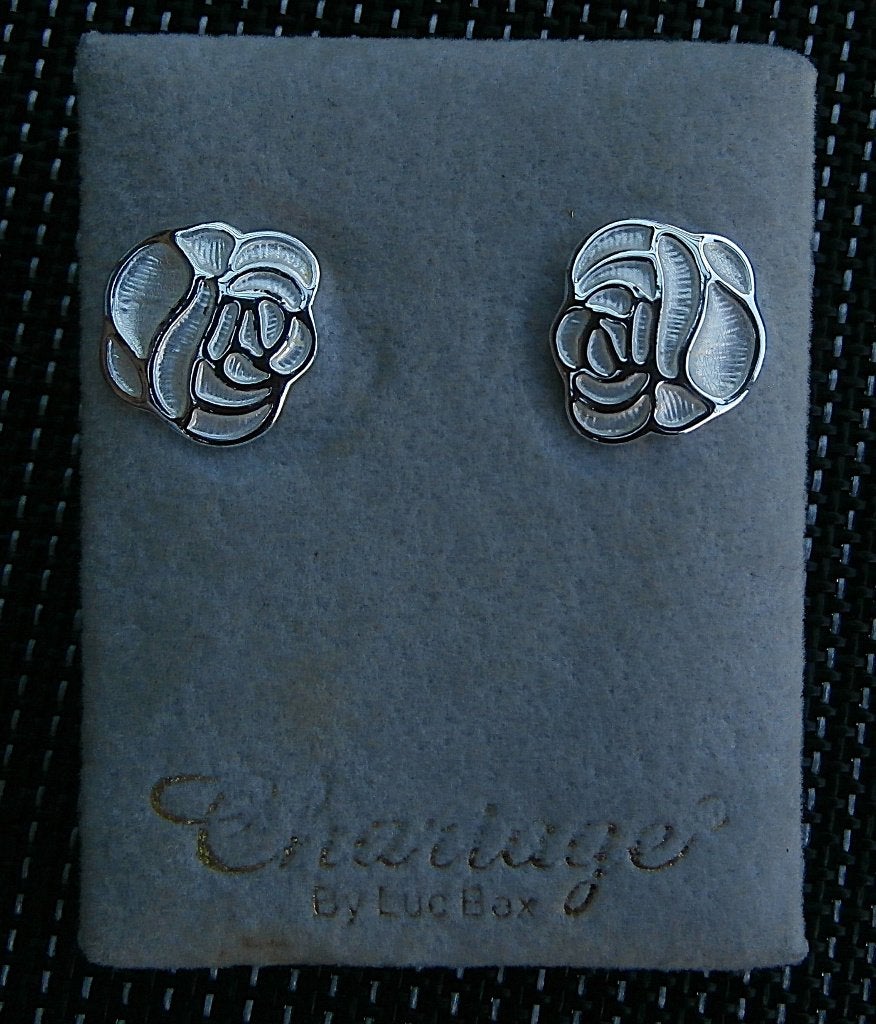 Set oorringen, Handtassen en Accessoires, Ophalen, Overige materialen, Gebruikt, Wit