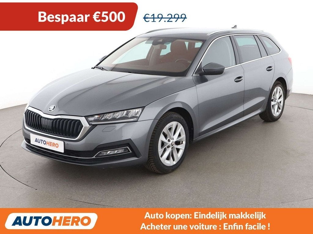 Skoda Octavia 1.0 TSI e-TEC Ambition (bj 2022, automaat), Auto's, Skoda, Te koop, Octavia, ABS, Adaptive Cruise Control, Airbags