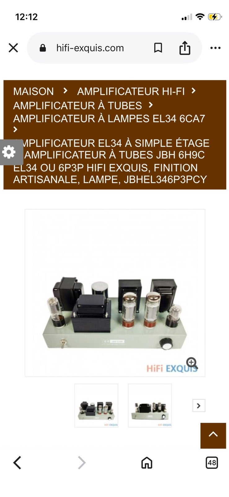 Ampli a tube, Enlèvement, Amplificateur