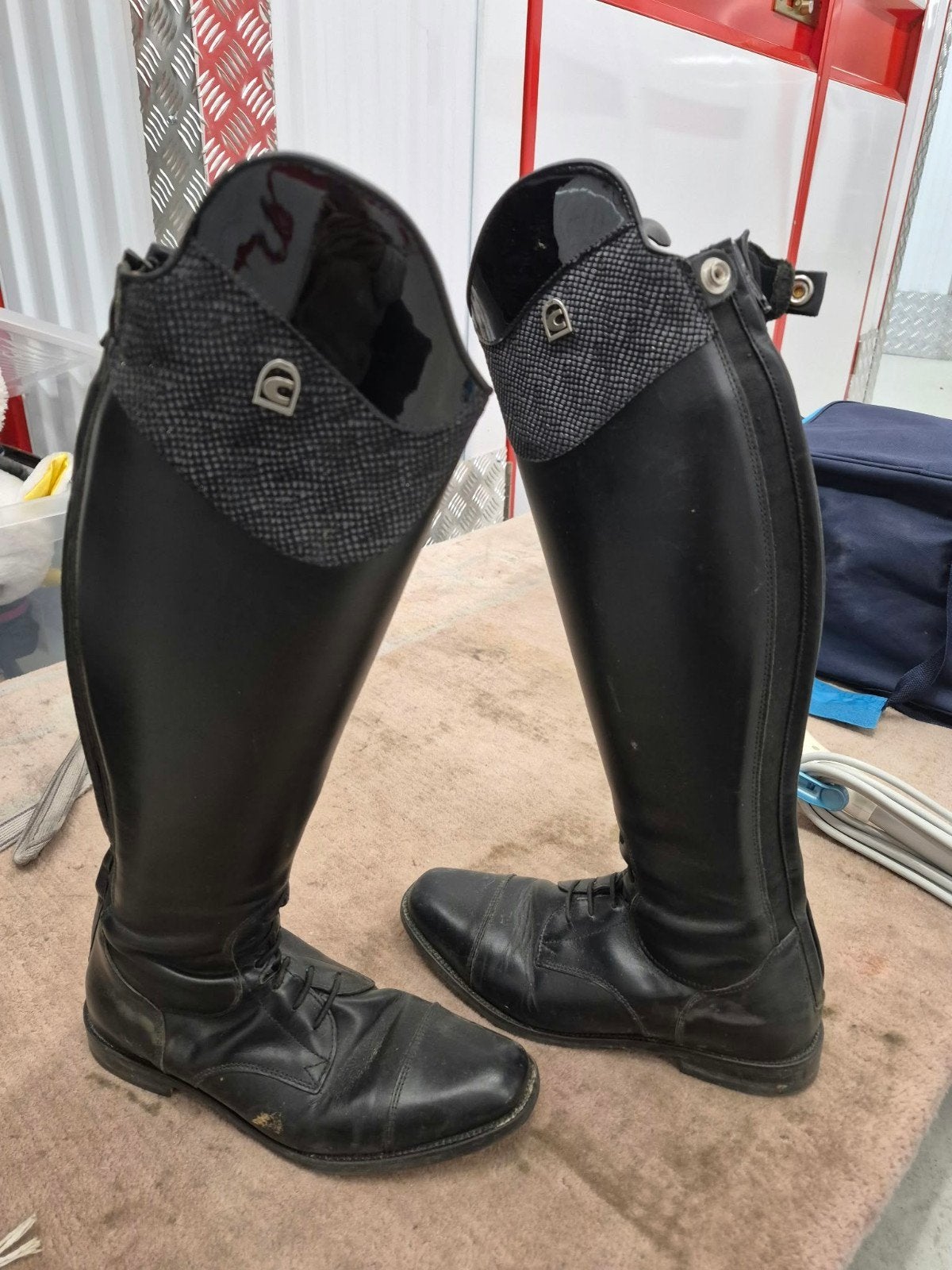 Lederen rijlaarzen Cavallo, maat 37 amper ged, Dieren en Toebehoren, Ophalen, Overige merken