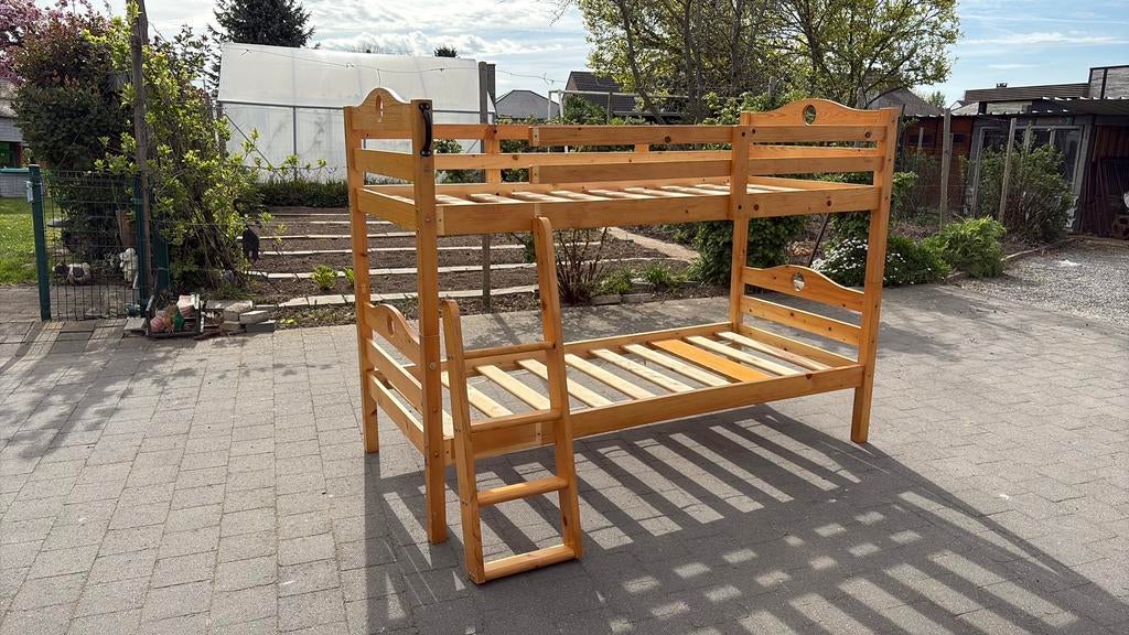 Stapelbed - Hout, Ophalen, Zo goed als nieuw, Stapelbed