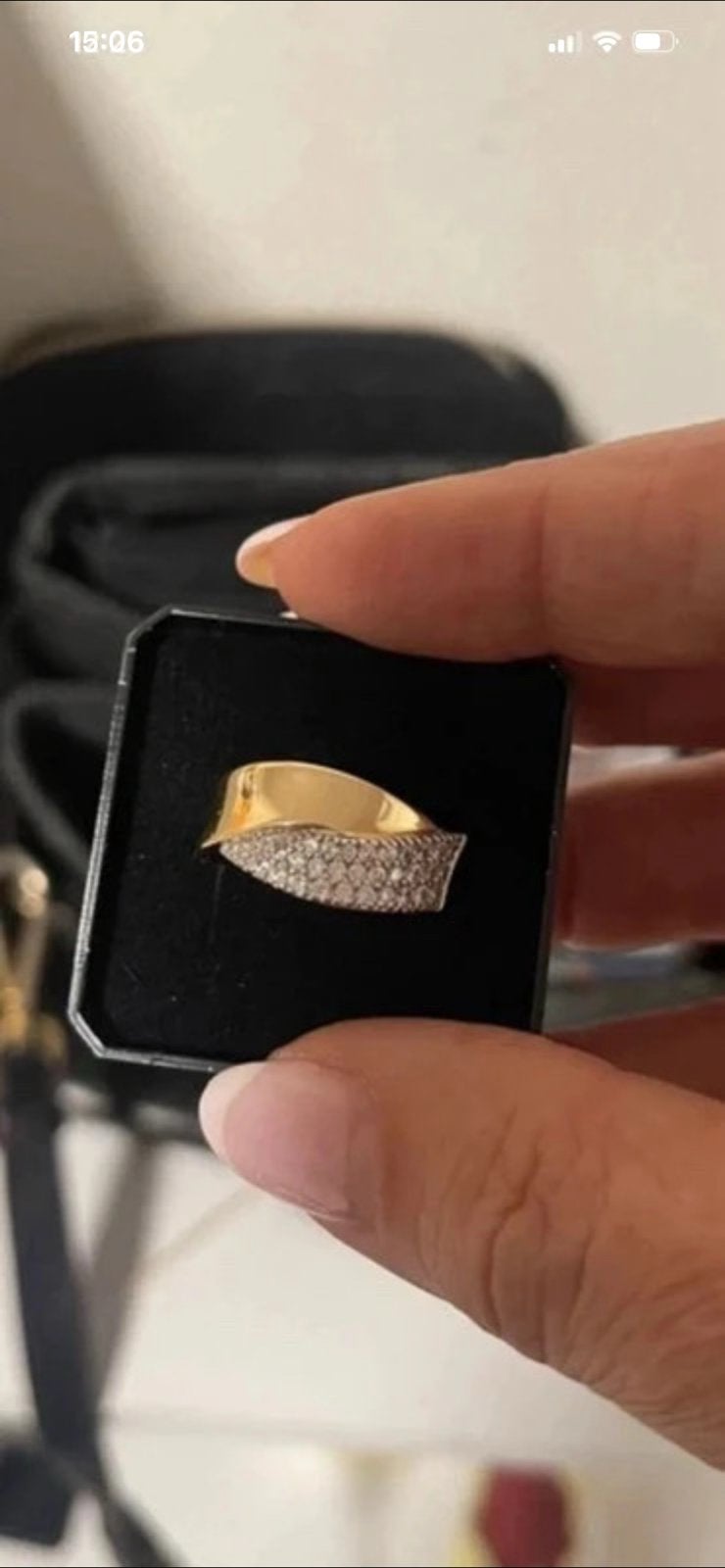 Vergulde nieuwe ring maat 54, Bijoux, Sacs & Beauté, Enlèvement ou Envoi, Neuf, Or
