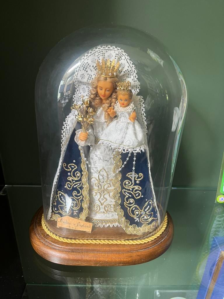 Antieke Stolp maria met kind, Clarissen Turnhout, Ophalen, Zo goed als nieuw