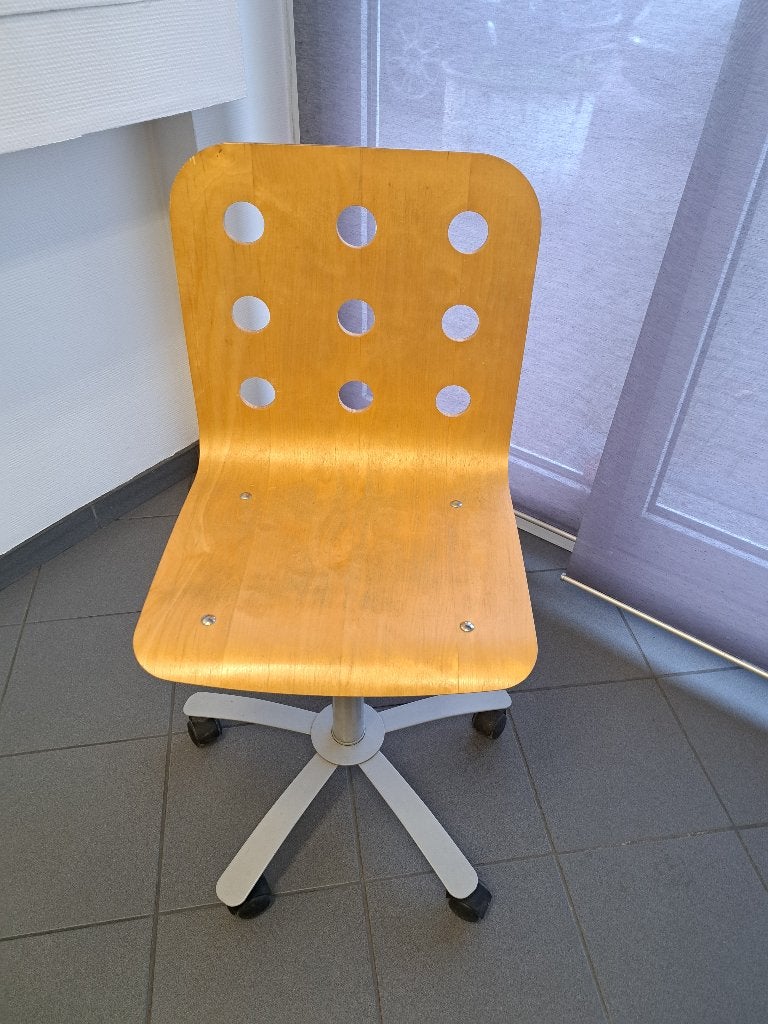 Ikea houten bureaustoel jaren 90, Ophalen, Gebruikt, Overige kleuren, Bureaustoel