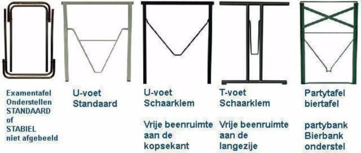 Biertafel onderstel bierbankonderstel Klaptafelframe, Ophalen of Verzenden, Nieuw