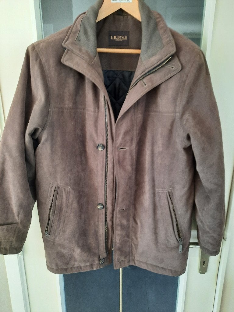 Mooie heren winter jas, Kleding | Heren, Jassen | Winter, Maat 52/54 (L), LB Style Collection, Bruin, Ophalen of Verzenden