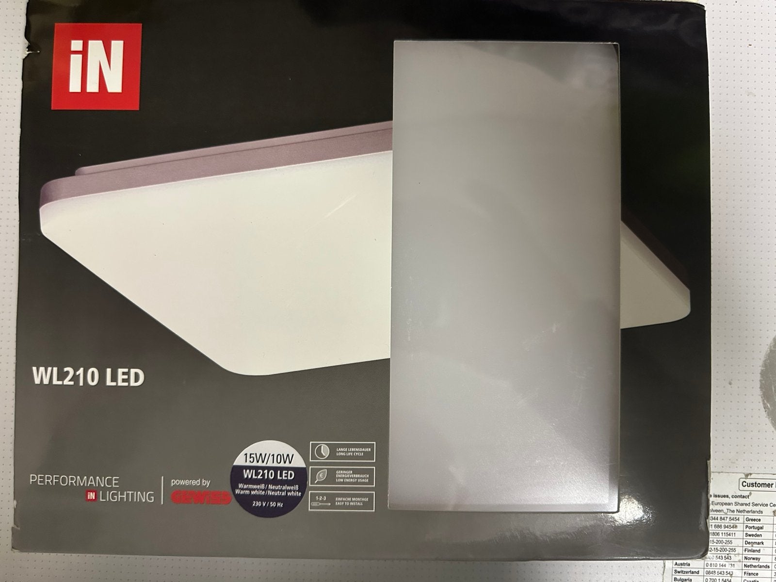 IN WL210 Led lampen, Ophalen, Nieuw, Kunststof, Modern