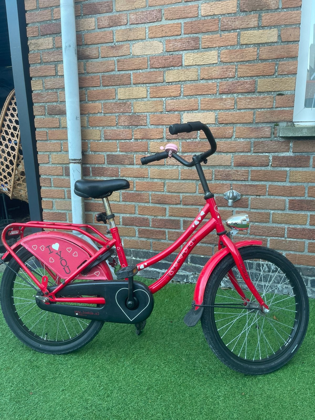 Meisjes fiets 6-10 jaar, Fietsen en Brommers, Ophalen, Gebruikt, Terugtraprem, 22 inch