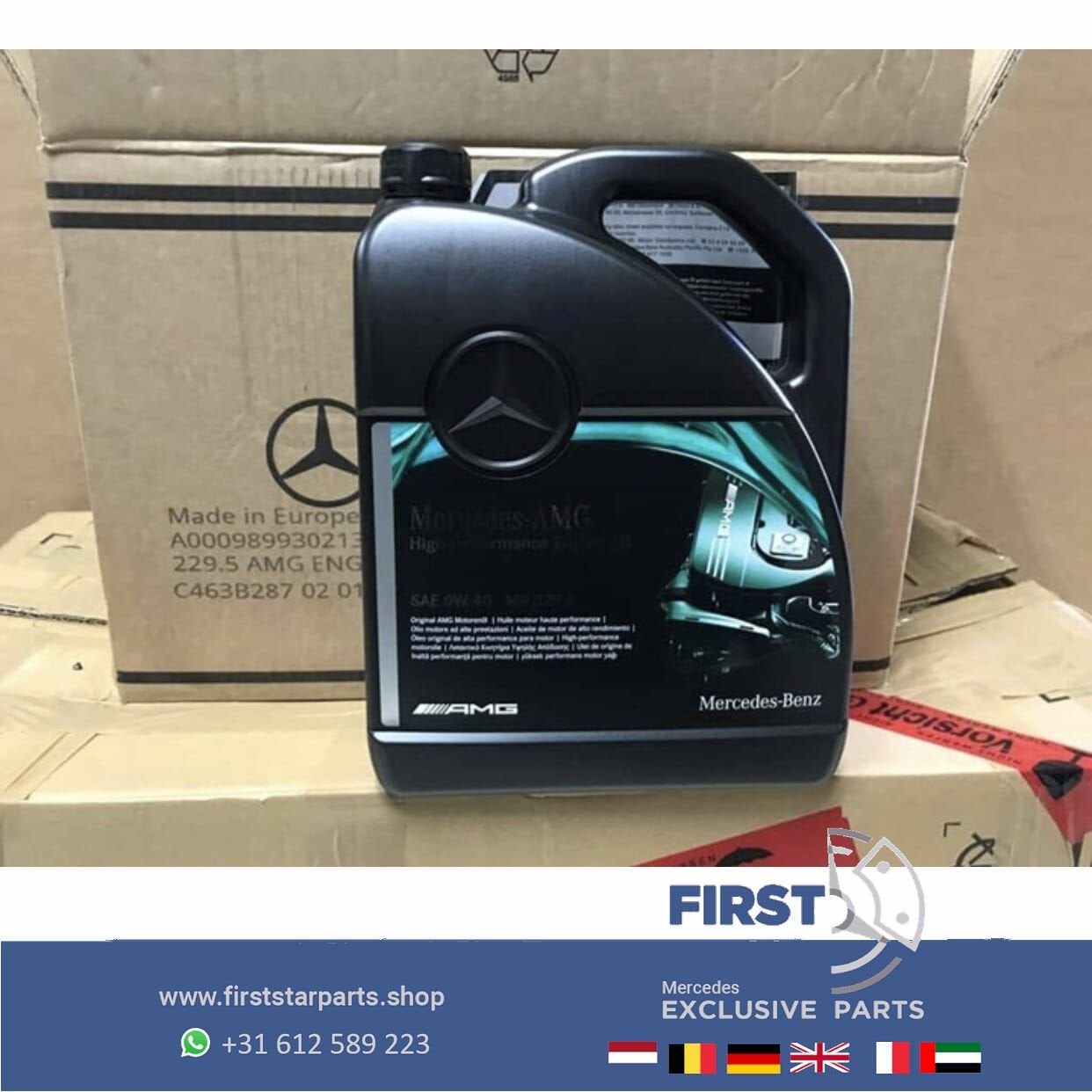 MERCEDES 5 LITER 0W40 MOTOR OLIE A35 A45 A45S CLA35 CLA45 CL