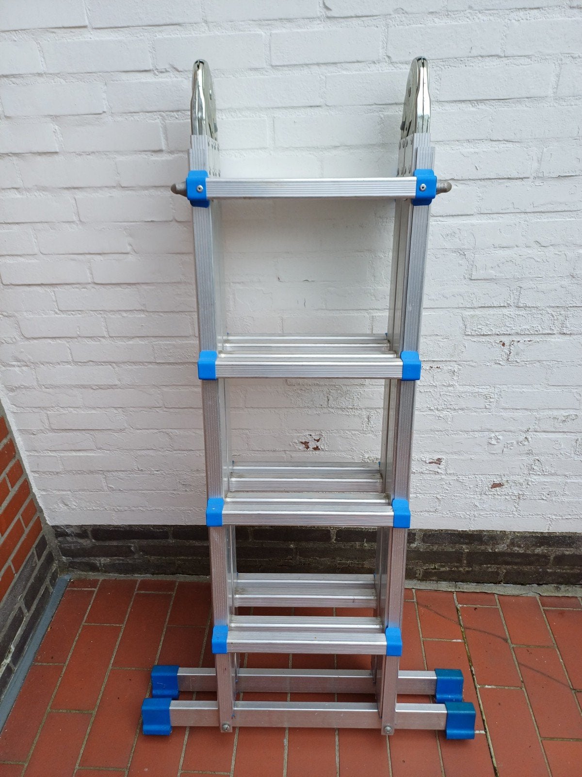 Plooibare alu ladder, Doe-het-zelf en Bouw, Ladders en Trappen, Ophalen, Ladder