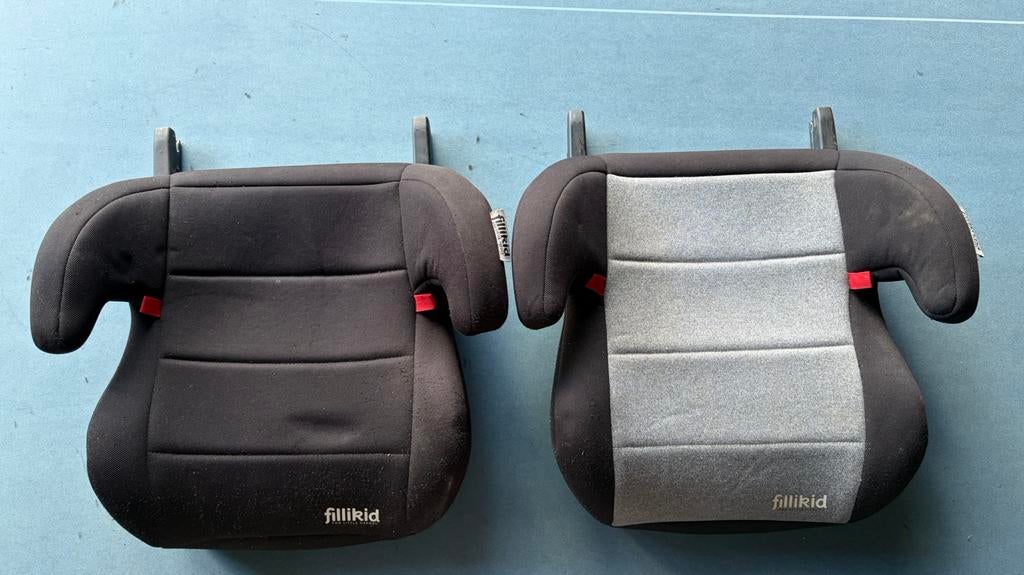 Set van 2 Fillikid Zitverhogers met ISOFIX – Zwart & Grijs, Kinderen en Baby's, Autostoeltjes, Autogordel of Isofix, 15 t/m 36 kg