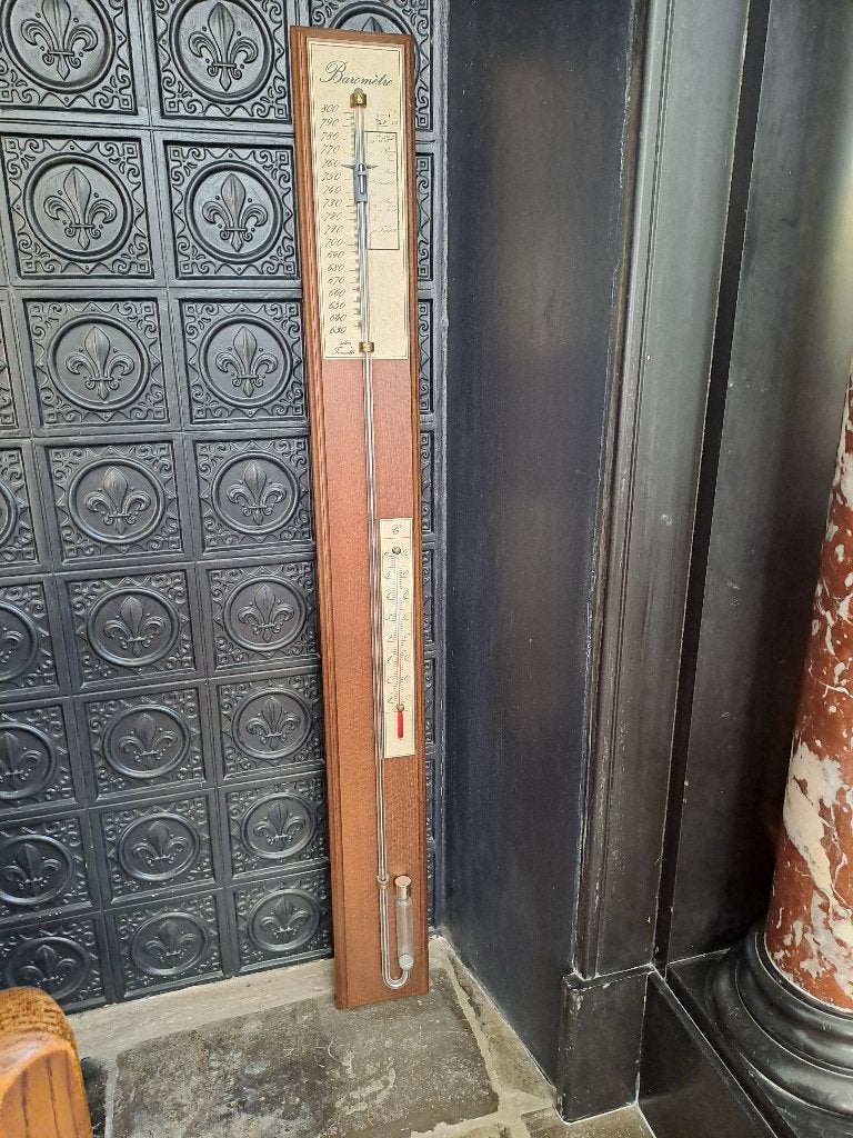 Kwik barometer, Ophalen, Barometer