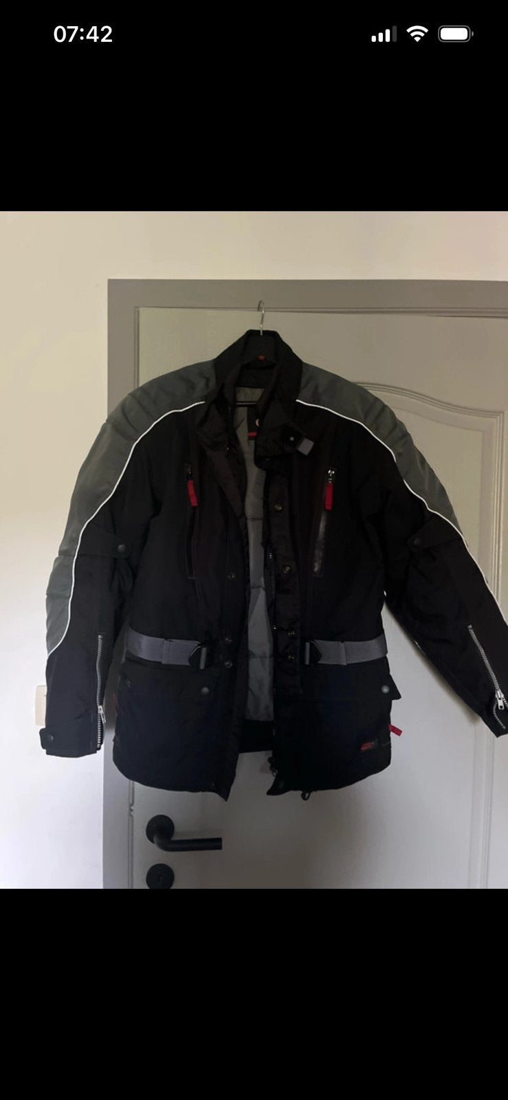 Veste de moto taille M, Motos, Enlèvement ou Envoi, Seconde main, Hommes, Manteau | tissu