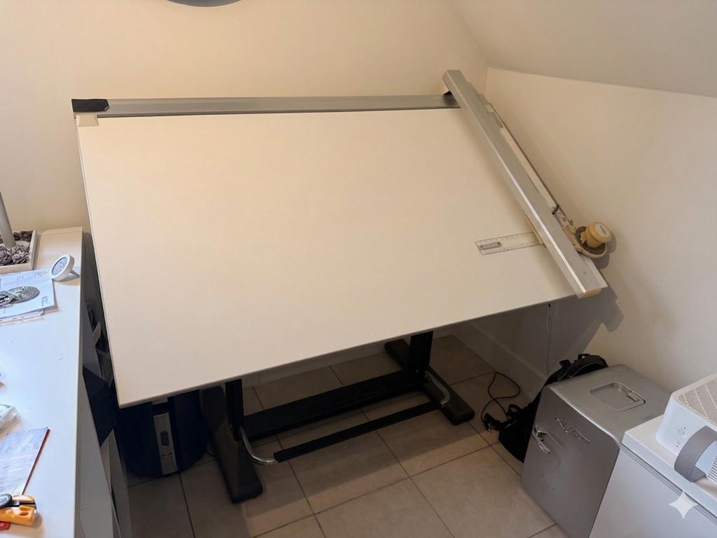 Tekentafel (verstelbaar) 140x80x100cm, Doe-het-zelf en Bouw, Ophalen, Gebruikt, 130 tot 150 cm