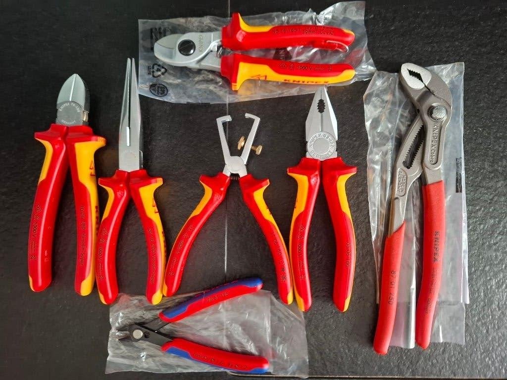 Set Knipex 1000V tangen , 7 stuks Nieuw, Bricolage & Construction, Outillage | Outillage à main, Enlèvement, Neuf, Pince, Knipex