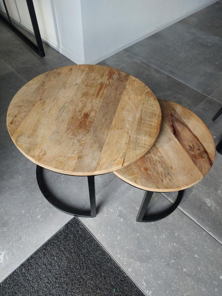 Table de salon en bois en deux parties, Maison & Meubles, Tables | Tables de salon, Enlèvement