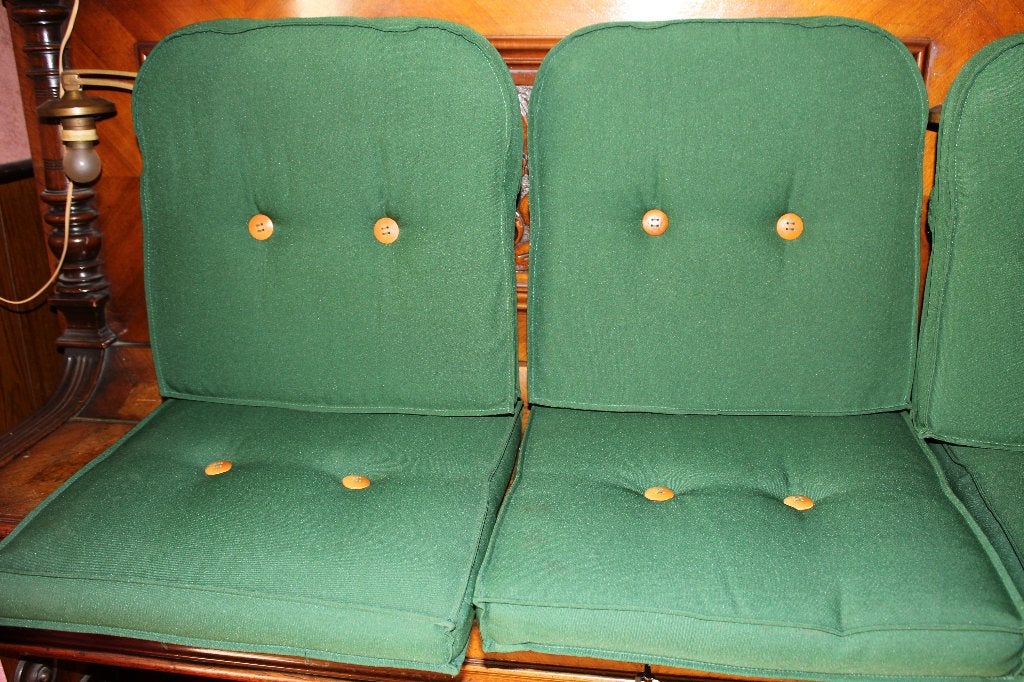 Kussens voor terrasstoelen 4 sets, groen, Enlèvement, Comme neuf