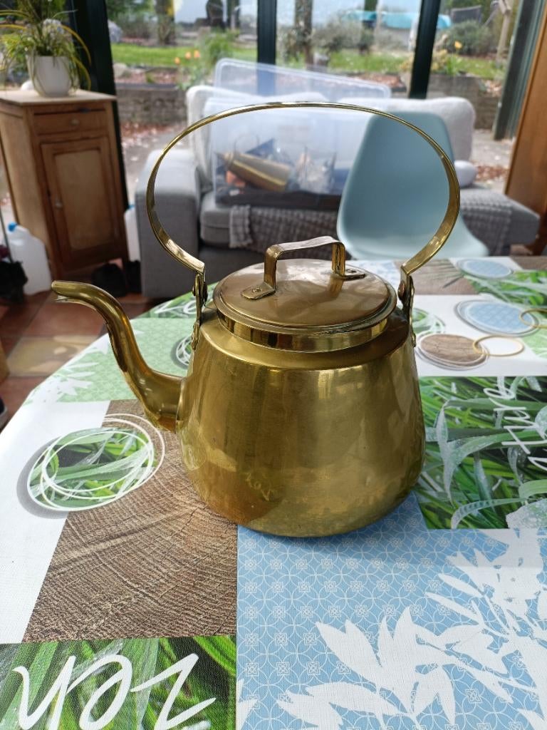 Antieke koperen waterkoker, Antiek en Kunst, Ophalen, Koper