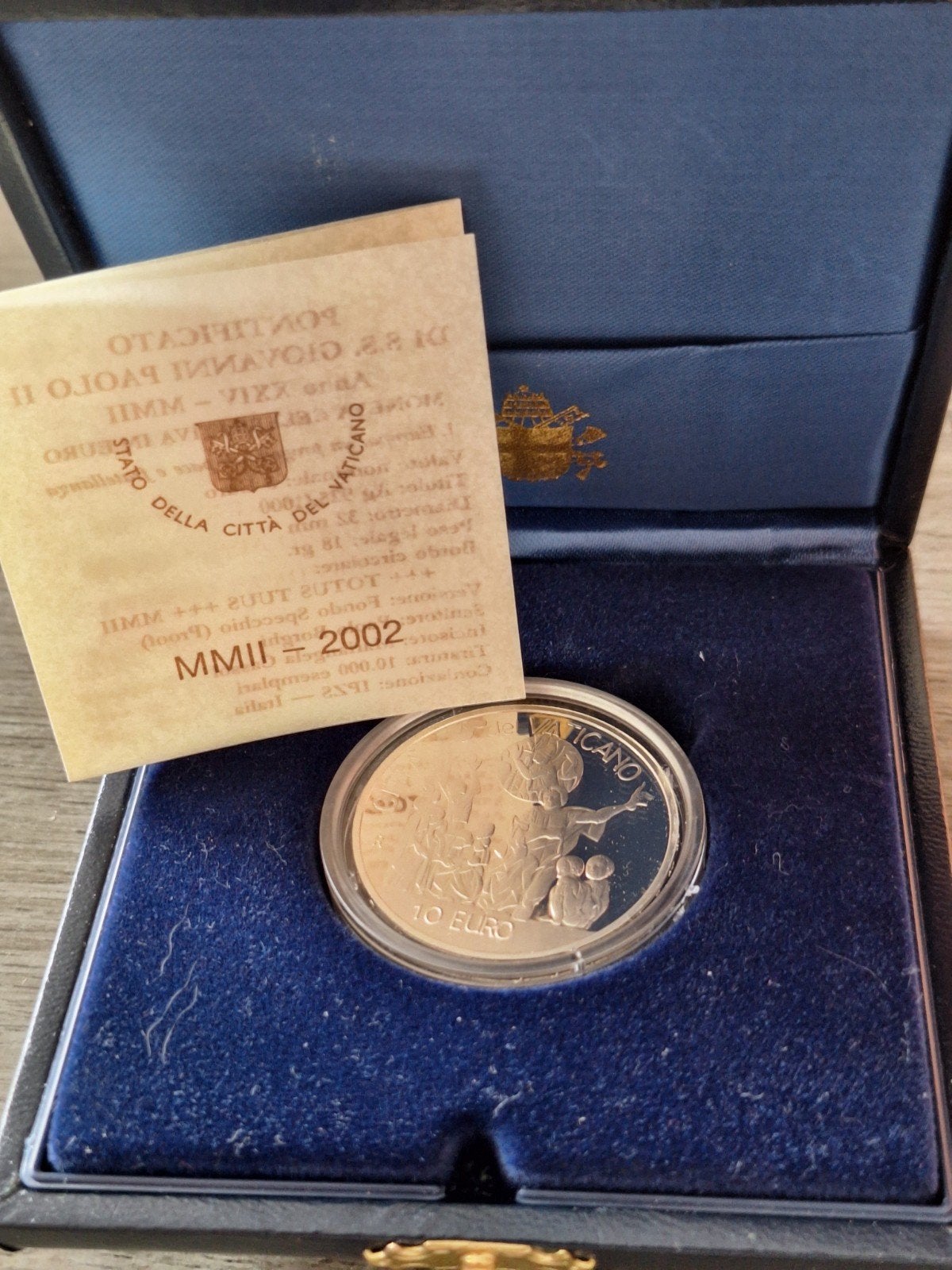 €10 Vaticaanstad 2002, Enlèvement ou Envoi, Monnaie en vrac, Argent, 10 euros