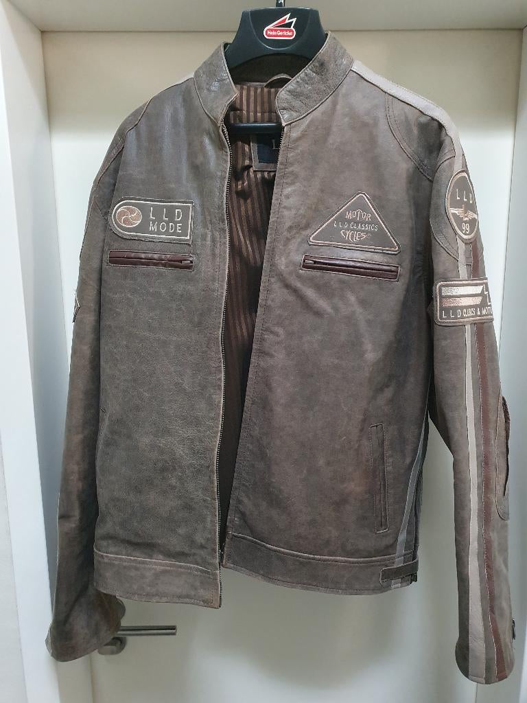 Echt leren jack, perfecte staat, maat L, Kleding | Heren, Maat 52/54 (L), Bruin, Ophalen of Verzenden, Zo goed als nieuw