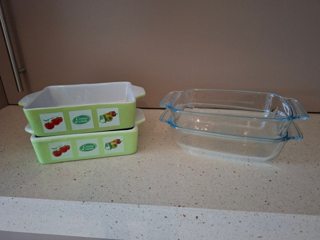 Come A casa lasagne ovenschaaltjes 4 stuks, Huis en Inrichting, Keuken | Servies, Ophalen of Verzenden, Nieuw, Aardewerk, Schaal of Schalen