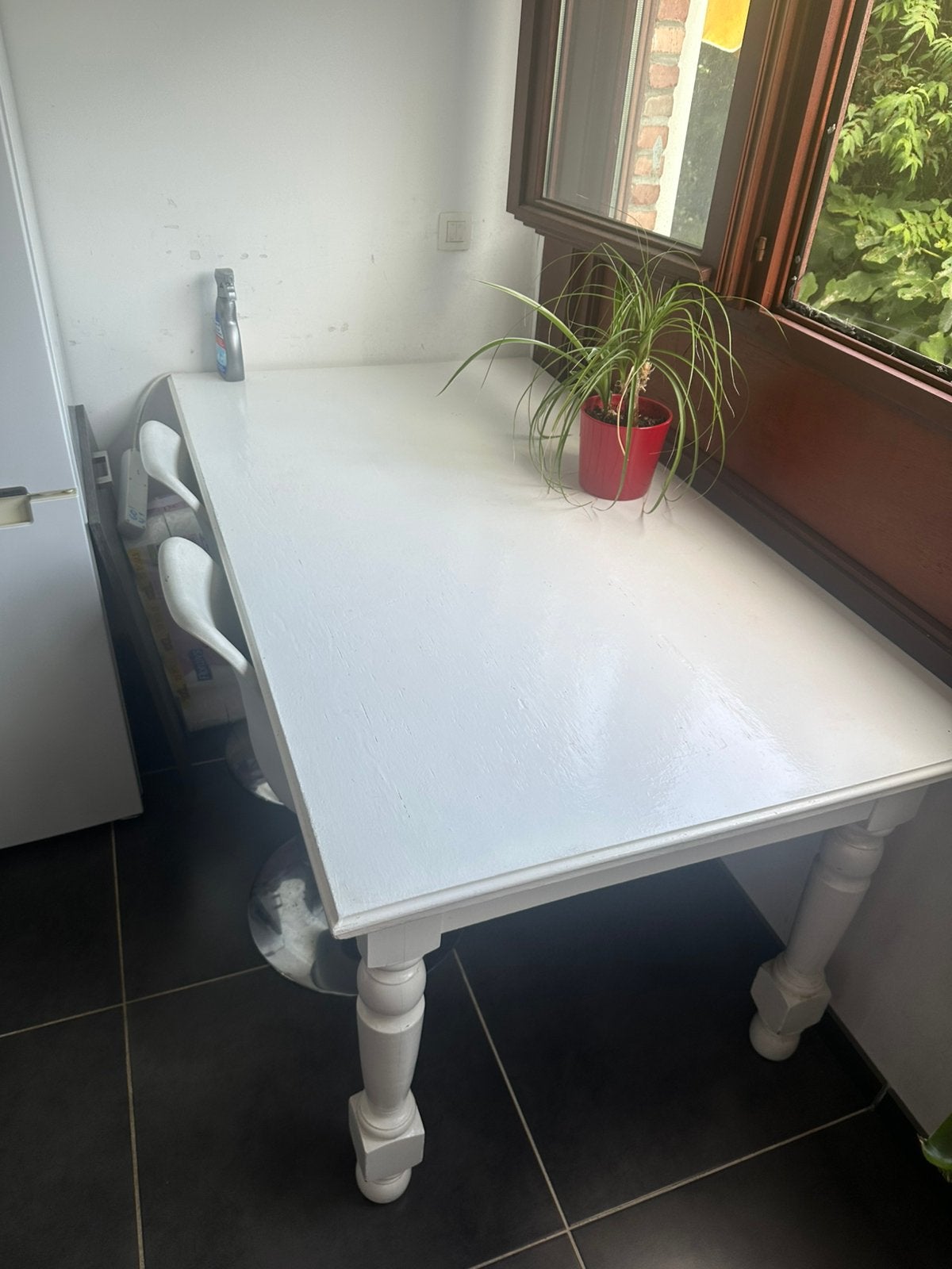 Houten tafel in goeie staat(uitschuifbaar), Ophalen of Verzenden, Zo goed als nieuw