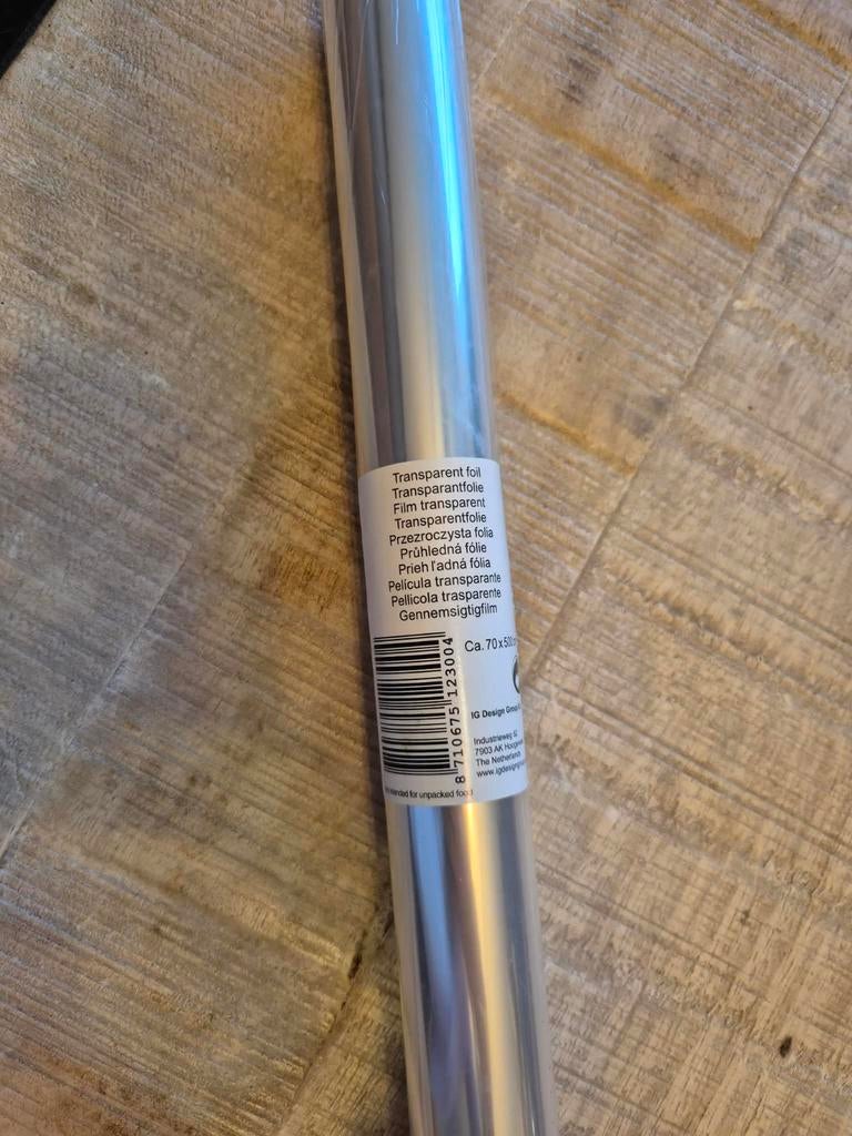 2 Rouleaux de Film transparent (non alimentaire) 70 cmx5m, Hobby en Vrije tijd, Scrapbooking, Ophalen