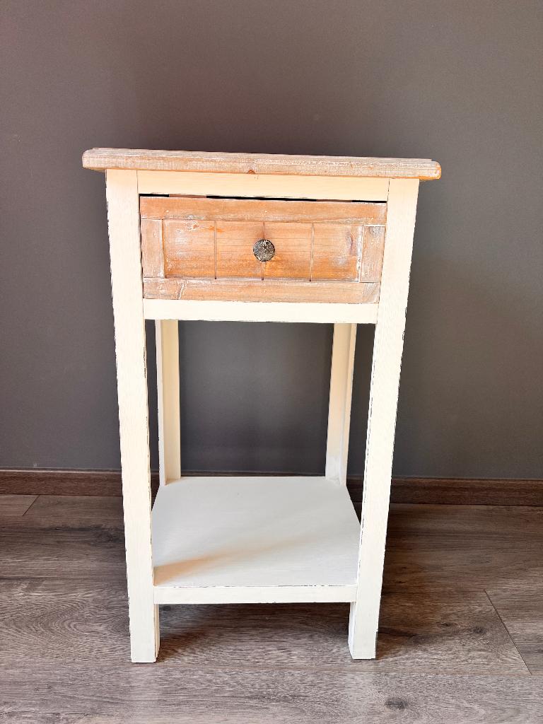 Nachtkastje of bijzet tafeltje, Ophalen, Gebruikt, Minder dan 45 cm, 55 tot 70 cm