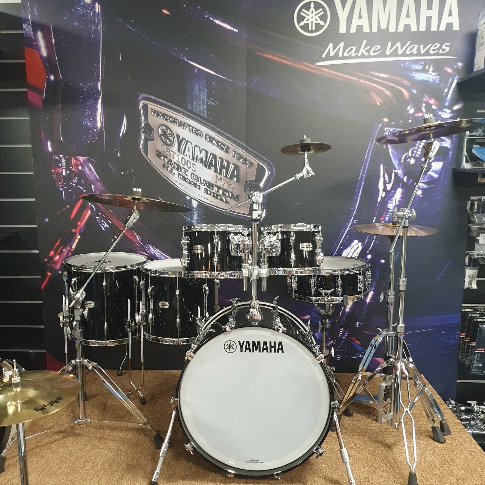 Yamaha Recording SOB: 5pcs shellset. Met 22x16 bassdrum @, Musique & Instruments, Batteries & Percussions, Yamaha, Enlèvement ou Envoi