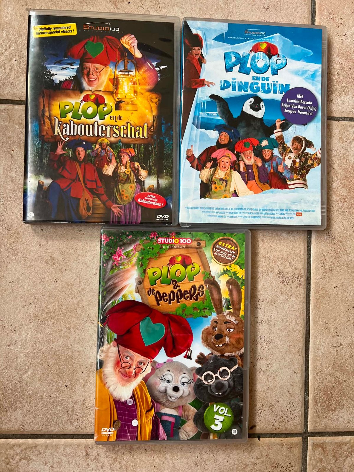 3 kabouter plop dvd’s, Ophalen of Verzenden, Zo goed als nieuw