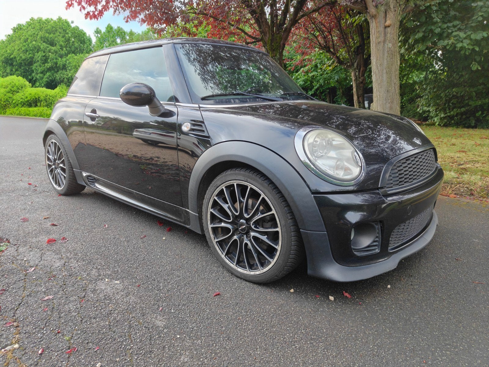 Mini cooper D - zwart - JCW carroserie, Autos, Mini, Cuir, Achat, Boîte manuelle, Noir