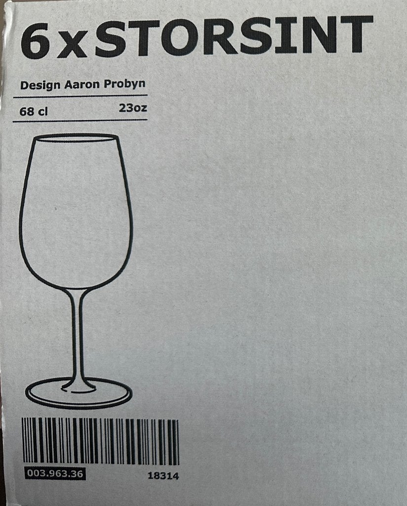 STORSINT Rodewijnglas, helder glas, 68 cl, Enlèvement, Neuf, Autres types