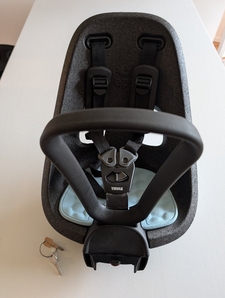 Thule Yepp Nexxt Mini fietsstoeltje (voorzitje) + Windscherm, Ophalen, Voetsteuntjes, Yepp (Thule), Voorzitje