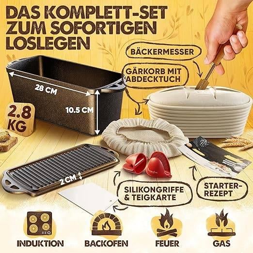 Gietijzeren broodbakvorm | 2,5L | GRATIS LEVERING, Verzenden, FLAVEMOTION, -, Overige typen