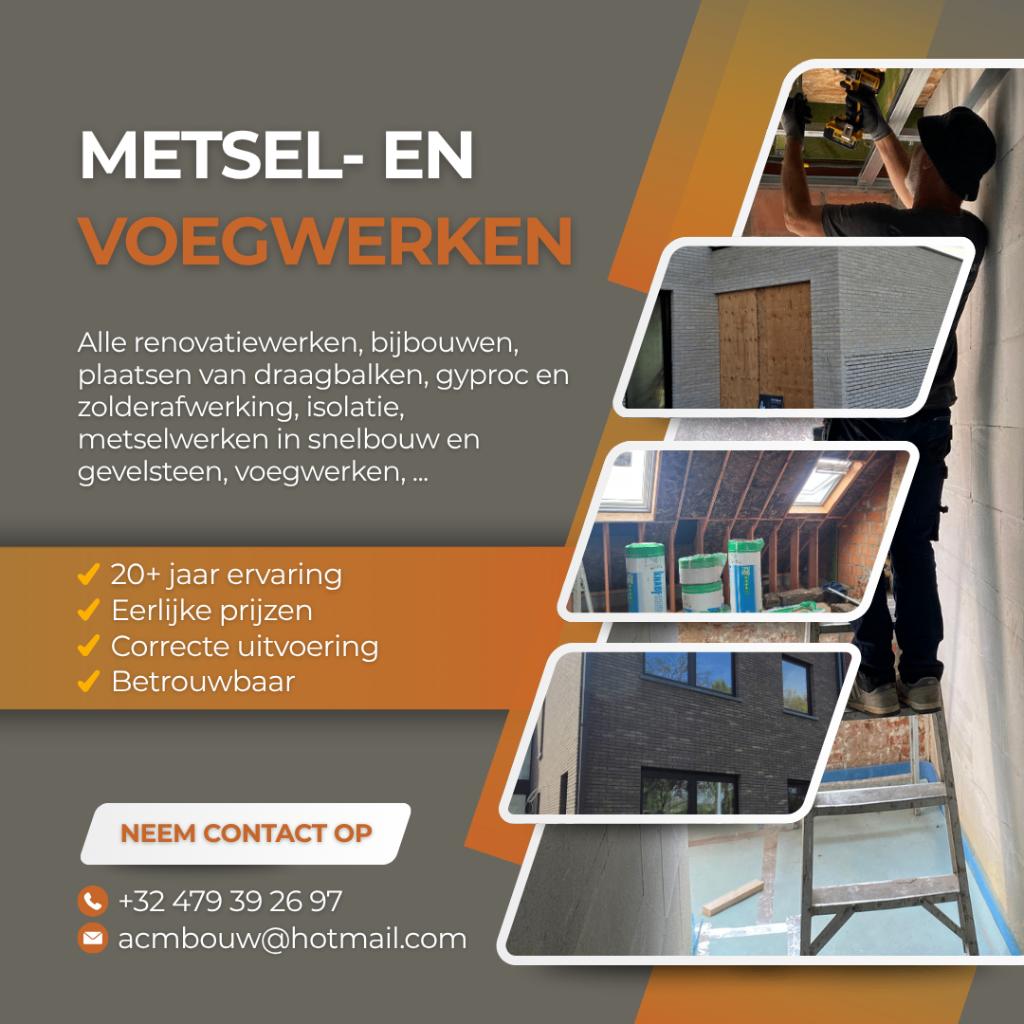 Metsel- en voegwerken