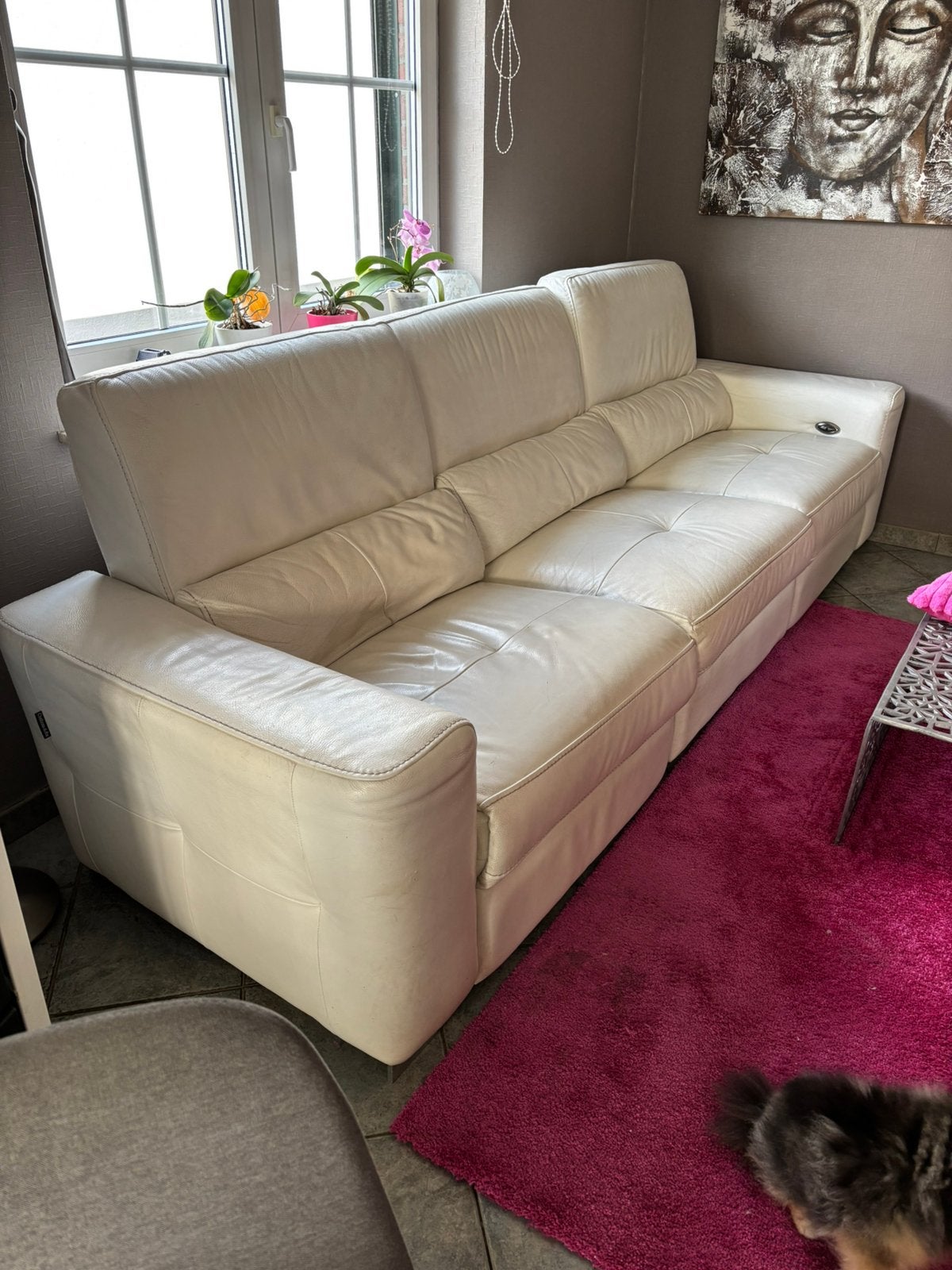 Divan 4 places avec 2 relax électriques, 75 à 100 cm, 250 à 300 cm, Quatre personnes ou plus, Enlèvement